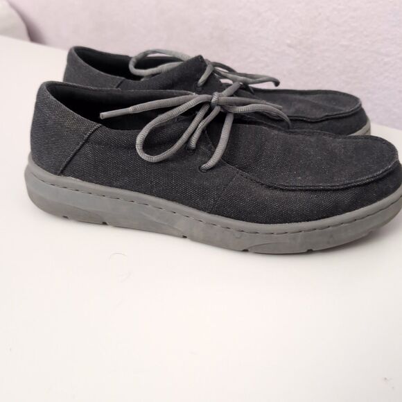 Ariat Men's Size 8 D Hilo Charcoal Casual Shoes - Lace Up Moc Toe - Ariat Shoe - Picture 1 of 9